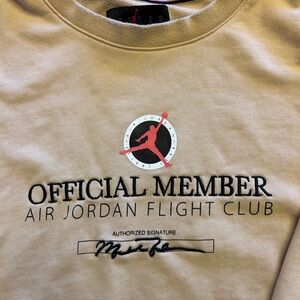 Air Jordan Tan pullover with embroidery